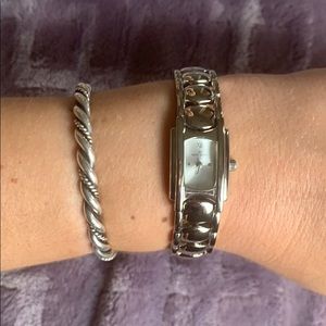 Silver Ann Klein watch